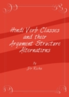 None Hindi Verb Classes and their Argument Structure Alternations - eBook