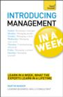 Introducing Management in a Week: Teach Yourself - Book