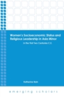 Women's Socioeconomic Status and Religious Leadership in Asia Minor : In the First Two Centuries C.E. - Book