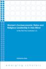 Women's Socioeconomic Status and Religious Leadership in Asia Minor : In the First Two Centuries C.E. - eBook
