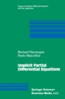 Implicit Partial Differential Equations - eBook