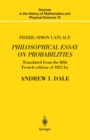 Pierre-Simon Laplace Philosophical Essay on Probabilities : Translated from the fifth French edition of 1825 With Notes by the Translator - eBook