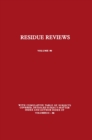 Residue Reviews : Residues of Pesticides and Other Contaminants in the Total Environment - eBook