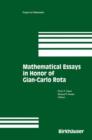 Mathematical Essays in Honor of Gian-Carlo Rota - Book