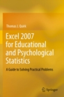 Excel 2007 for Educational and Psychological Statistics : A Guide to Solving Practical Problems - eBook