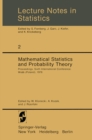 Mathematical Statistics and Probability Theory : Proceedings, Sixth International Conference, Wisla (Poland), 1978 - eBook