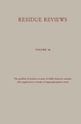 Residue Reviews : Residues of Pesticides and Other Contaminants in the Total Environment - Book