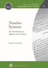 Number Systems : An Introduction to Algebra and Analysis - Book