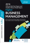 Higher Business Management 2016-17 SQA Past Papers with Answers - Book
