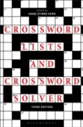 Crossword Lists and Crossword Solver - Book