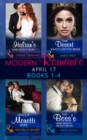 Modern Romance April 2017 Books 1-4 : The Italian's One-Night Baby / the Desert King's Captive Bride / Once a Moretti Wife / the Boss's Nine-Month Negotiation - eBook