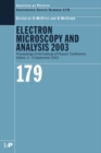 Electron Microscopy and Analysis 2003 : Proceedings of the Institute of Physics Electron Microscopy and Analysis Group Conference, 3-5 September 2003 - eBook