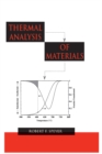 Thermal Analysis of Materials - eBook
