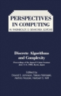 Discrete Algorithms and Complexity : Proceedings of the Japan-US Joint Seminar, June 4 - 6, 1986, Kyoto, Japan - eBook
