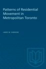 Patterns of Residential Movement in Metropolitan Toronto - eBook