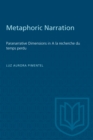 Metaphoric Narration : Paranarrative Dimensions in A la recherche du temps perdu - eBook
