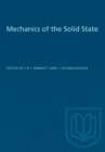 Mechanics of the Solid State - Book