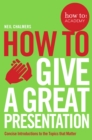How To Give A Great Presentation - eBook