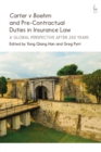 Carter v Boehm and Pre-Contractual Duties in Insurance Law : A Global Perspective after 250 Years - Book