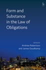 Form and Substance in the Law of Obligations - Book