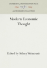 Modern Economic Thought - eBook