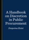 A Handbook on Discretion in Public Procurement - eBook
