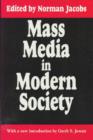Mass Media in Modern Society - Book