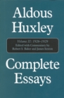Complete Essays : Aldous Huxley, 1926-1930 - Book