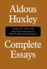 Complete Essays : Aldous Huxley, 1936-1938 - Book