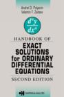 Handbook of Exact Solutions for Ordinary Differential Equations - Book
