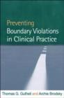 Preventing Boundary Violations in Clinical Practice - Book