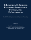 E-Learning, E-Business, Enterprise Information Systems, and E-Government - Book