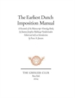 The Earliest Dutch Imposition Manual - Facsimile of the Manuscript Overslag-Boek by Joannes Josephus Balthazar Vanderstraelen - Book