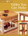 Tables You Can Make : From Classic to Contemporary - eBook