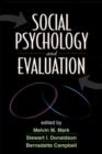 Social Psychology and Evaluation - Book