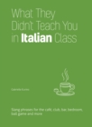 What They Didn't Teach You In Italian Class : Slang Phrases for the Cafe, Club, Bar, Bedroom, Ball Game and More - Book