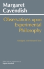 Observations Upon Experimental Philosophy : Abridged, with Related Texts - Book