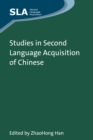 Studies in Second Language Acquisition of Chinese - Book