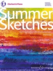 Summer Sketches : Eight attractive pieces for developing players. clarinet and piano. - Book