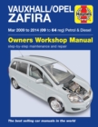 Vauxhall/Opel Zafira (Mar 09-14) 09 to 64 Haynes Repair Manual - Book