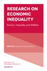 Research on Economic Inequality : Poverty, Inequality and Welfare - eBook