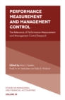 Performance Measurement and Management Control : The Relevance of Performance Measurement and Management Control Research - Book