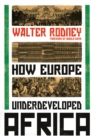 How Europe Underdeveloped Africa - eBook