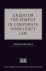 Creditor Treatment in Corporate Insolvency Law - eBook