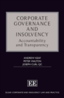 Corporate Governance and Insolvency : Accountability and Transparency - eBook