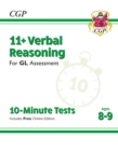11+ GL 10-Minute Tests: Verbal Reasoning - Ages 8-9 (with Online Edition) - Book