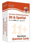 11+ CEM Revision Question Cards: Non-Verbal Reasoning 3D & Spatial - Ages 10-11 - Book