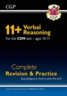 11+ CEM Verbal Reasoning Complete Revision and Practice - Ages 10-11 (with Online Edition) - Book