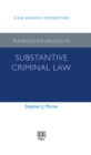 Advanced Introduction to Substantive Criminal Law - eBook