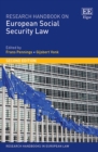 Research Handbook on European Social Security Law - eBook